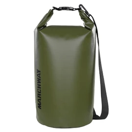 MARCHWAY Floating Waterproof Dry Bag Backpack 5L/10L/20L/30L/40L, Roll Top Sack Keeps Gear Dry for Kayaking, Rafting, Boating, Swimming, Camping, Hiking, Beach, Fishing (Army Green, 10L)