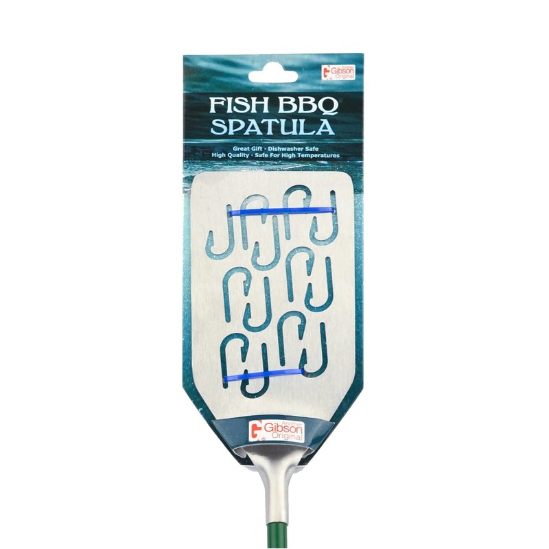 Gibson Fish BBQ Spatula, Includes Bottle Opener and Convenient Hanging