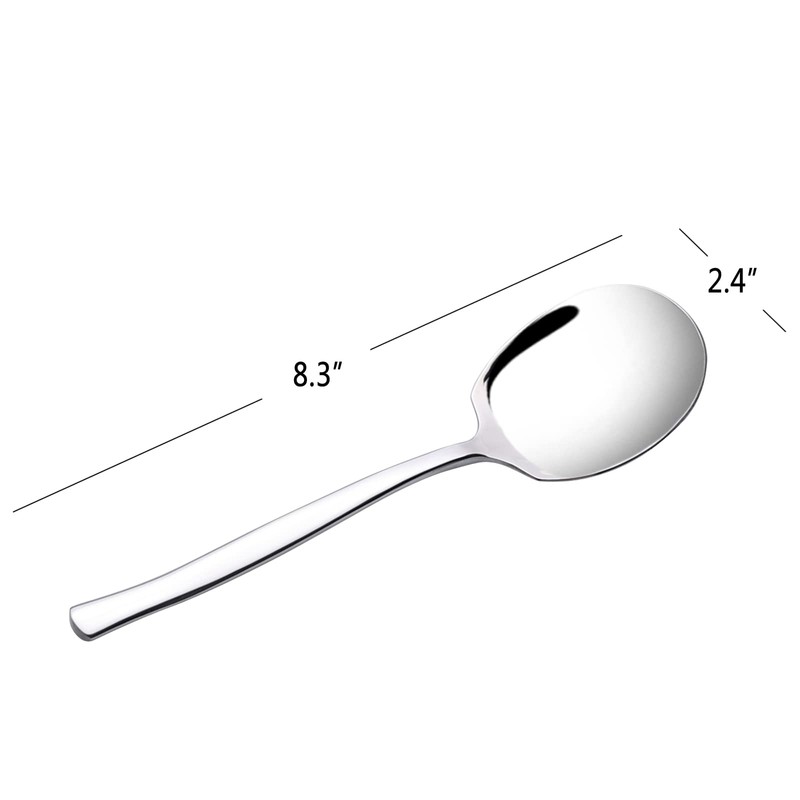 Bblina 8 Pieces Large Serving Spoons, Stainless Steel Buffet Serving