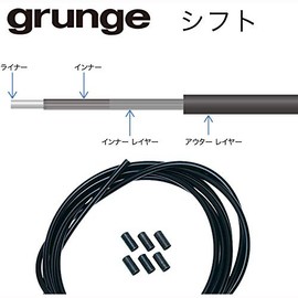 The Grunge (Grunge) with Liner, kara-sihutoauta- Red Red