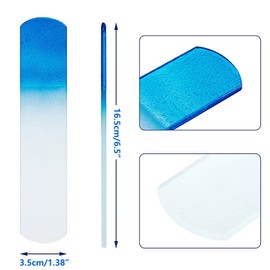 Foot Rasp File and Callus Remover Best Foot Care Pedicure Glass Surface Tool for Removing Hard Skin Can Be Used On Both Wet And Dry Feet, Blue