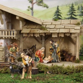 FADEDA Ox/Height: 7 cm/Hand-painted/Detailed Nativity Scene Figures - Christmas Table Decoration Nativity Accessories
