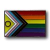 Intersex Inclusive Progress Pride Lapel Pin Silver 1"