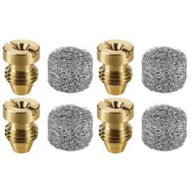 4 Pieces 1.1 mm Foam Cannon Orifice Nozzle and 4 Pieces Foam Maker, Universal Thread Tips for Snow Foam Lance