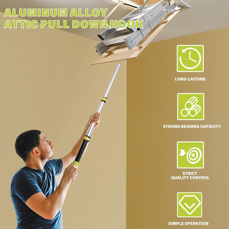 Extendable attic Pull Rod,attic Pull Down Hook,attic Ladder Pull Down