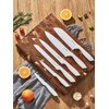 Knife Set, D.Perlla 16 Pieces White Kitchen Knife Set with