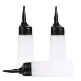 Gatuida Salon Size Hair Coloring Bottles 3pcs Refillable Shampoo Bottles for Easy Application