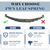 FWN Trailer Leaf Spring, 4 Leaf 2000lb Trailer Axle Springs,