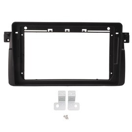 9in Car Radio Stereo Fascia Surround Panel Dash Installation Kit for 3 Series E46 1998‑2005