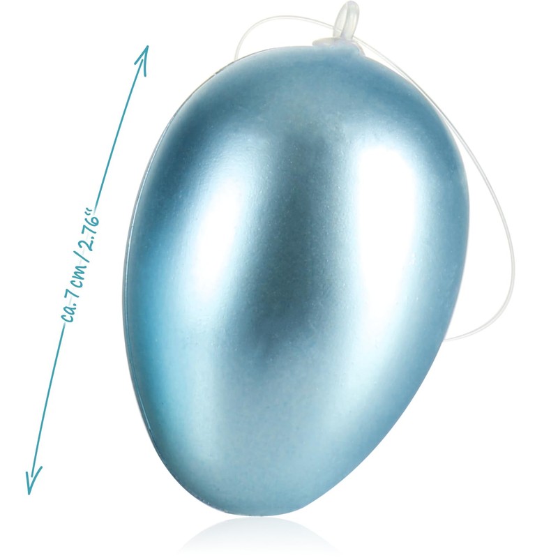 com-four® 18 x Easter Eggs for Hanging, Speckled Easter Decoration