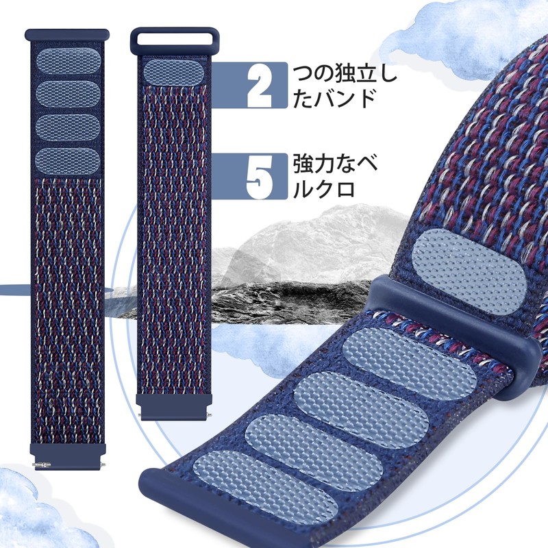 [Acortjl] Watch Band 18mm 20mm 22mm Quick Release Nylon Sport