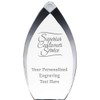 8.25" Tear Drop Superior Customer Service Acrylic Award - Presentation
