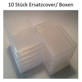 Size: normal for skat, quartet cards, accessories, pack of 10, empty box, plastic box, replacement cover, playing card box, card box for quartets, card games, card box, card case