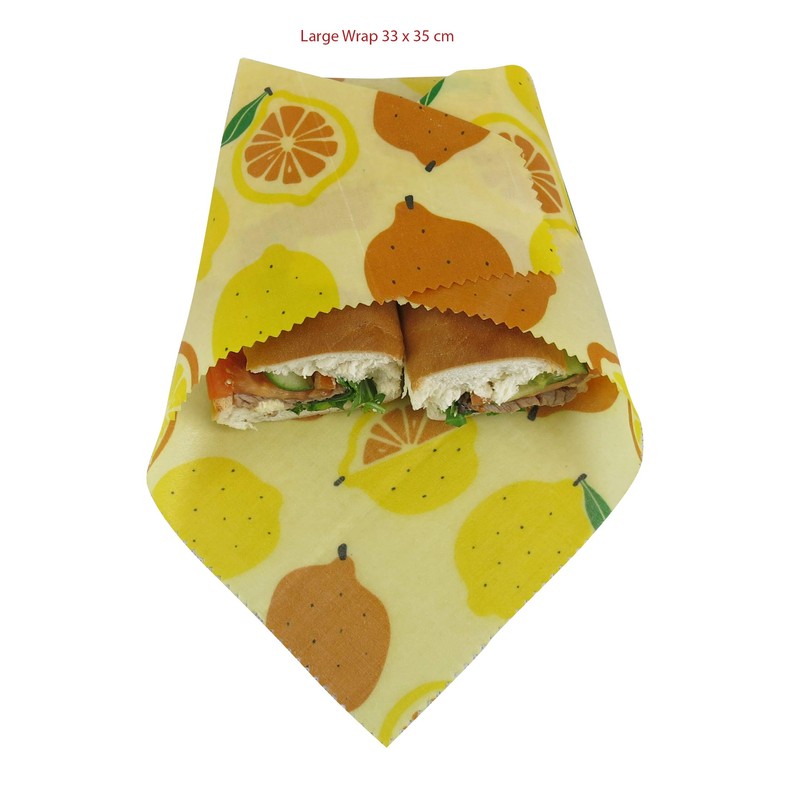 Beeswax Wrap Pack of 3 (S, M, L) Eco Friendly