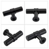 LONTAN 10 Black Knobs Kitchen Door Knobs Black Door Knobs