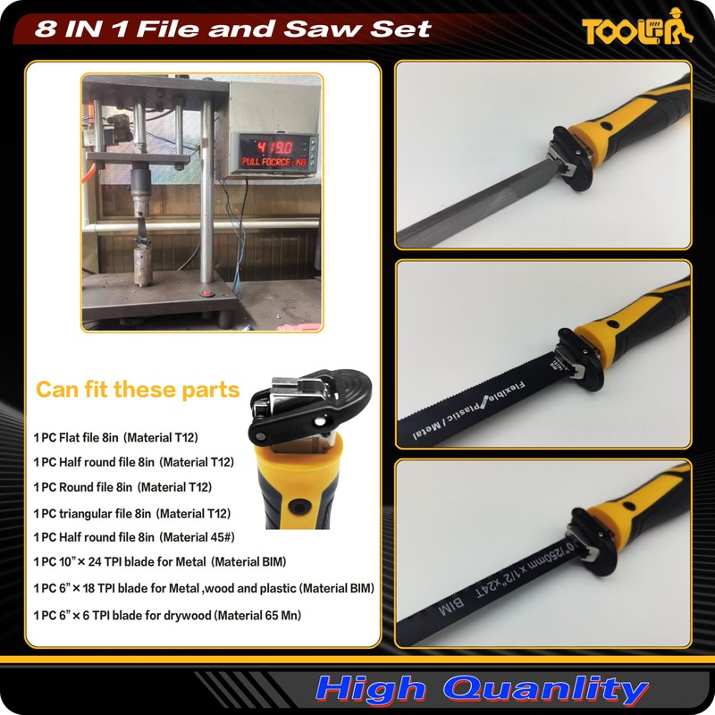 TOOLAN: File Set, File & Saw Set. metal file,metal files