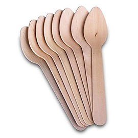 Yolli 110mm Wooden Tea Spoon x 500 Biodegradable Eco Cutlery