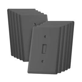 Bates Light Switch Cover, Pack of 10, 1 Gang, Grey, Single Light Switch Cover, Switch Cover Plate, Light Switch Covers, Wall Plate