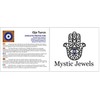 MYSTIC JEWELS - Evil Eye Glass Blue and White Large