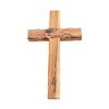 Hand Made Olive Wood Cross (Plain 10 Inch) - Wall
