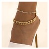 Tennis Cuban Link Anklets for Women Tennis Anklet Ankle Chain
