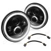 CHUSYYRAY 7"Inch led GLASS Headlight Round, ORIGINAL CLASSIC Look Conversion