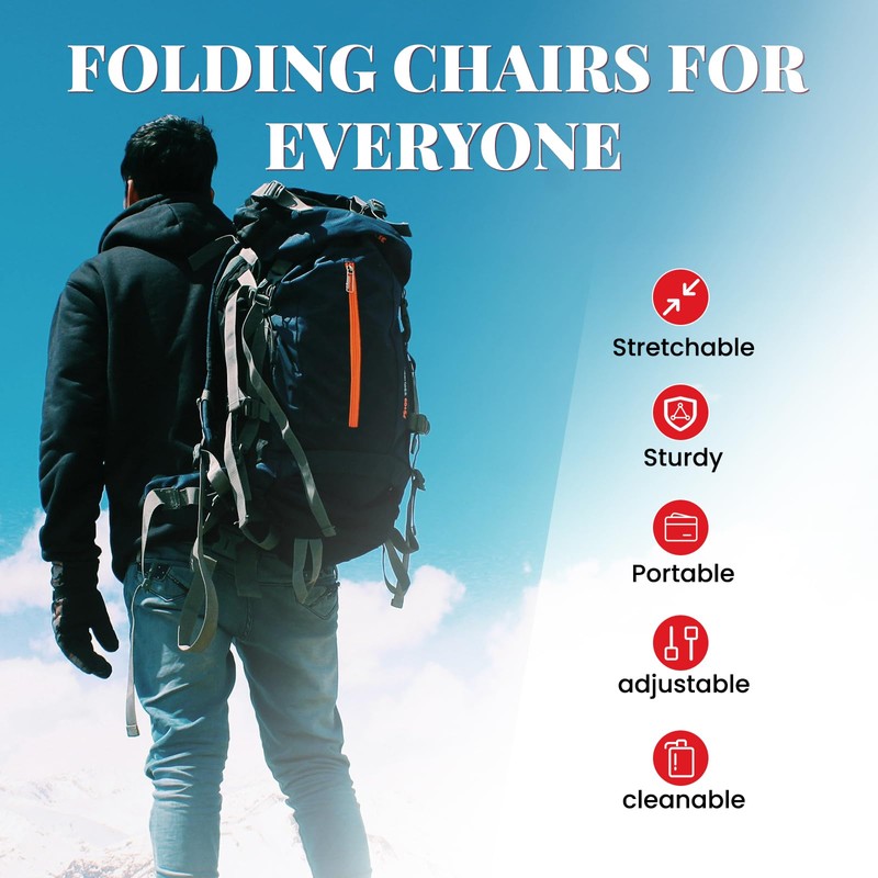 FXKS 2 Pack Portable Telescoping Stools Collapsible Stool with Cushion,Retractable