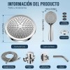 Juego De Cabezal De Ducha De Baño De 6 Piezas