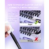 NAGARAKU Individual Eyelash Clusters, 30D, 40D, Mega Volume DIY Set,