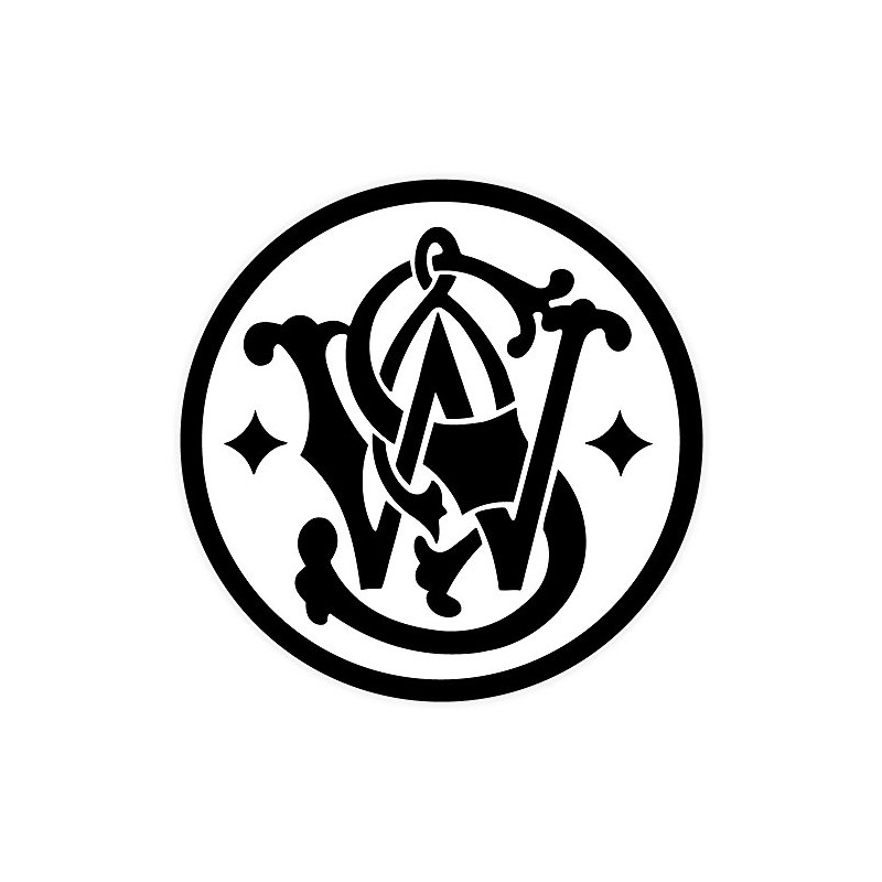 SW Smith and WESSON sticker decal 4" x 4"
