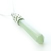 Bella Jade Power Stone Pendant Necklace, Natural Stone Point Crystal,