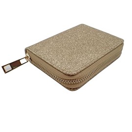 Topkids Accessories Fashion Coin Purse Women's Wallet Zip Purses Cute Money Credit Card Coin Holder Holiday Rave Festival Party Travel Accessories Money Pouch (Gold Glitter)
