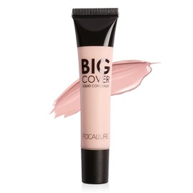 FOCALLURE Big Cover Liquid Concealer,Full Coverage & Oil-control Face Cream Concealer,High Adherence Concealer without Clumping and Cracking,Long Lasting Facial Concealer Makeup,MEDIUM BEIGE