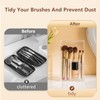 Makeup Brush Holder, Clear Make up Brush Holder with 17