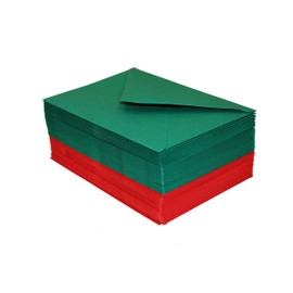Craft UK 2359-100 C5 Xmas Envelopes (50 Red & 50 Green)