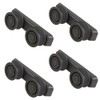 Rounded Rail Runner Guide Basket Wheel Support For Baumatic Dishwashers 4PK