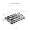 BINO 5-Slot Silverware Organizer for Drawer | Plastic Utensil Organizer