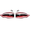 Flying Tigers Shark Teeth Decals Stickers Multiple Sizes! (6")