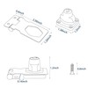 Alise Keyed Hasp Lock,2.5 Inch Safety Packlock Clasp Hasp Lock