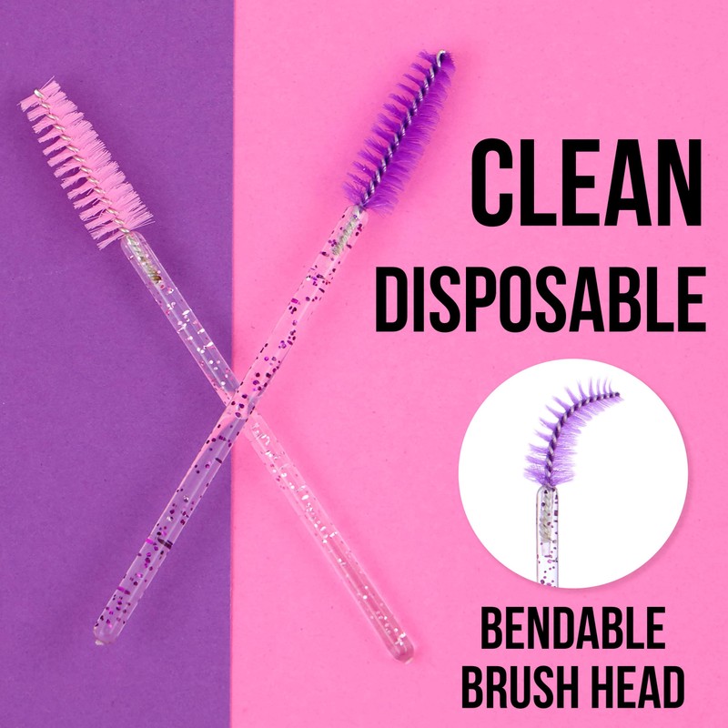 Forever 21 Brow Brushes - 50pc Glitter Handle Brow Brush