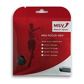 MSV Focus-Hex String Set - Black, 1.23 mm