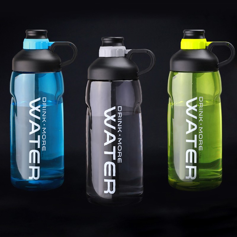 2000ML 64oz Sports Plastic Water Bottle Handgrip Space Sports for