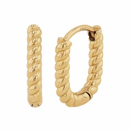 NOELANI 2037932 Women's Earrings Stainless Steel 2.4 cm Gold No Comes in Jewellery Gift Box, Stainless Steel