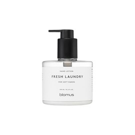 blomus Satomi Hand Lotion | Fresh Laundry Fragrance | 300 ml | Hand Lotion Dispenser with Vegan Fresh Laundry Lotion from 25% Organic Cultivation | Diameter 8 x Height 12 cm