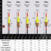Dr.Fish 5 Pack Fishing Bobber Weighted Balsa Spring Float Cylinder