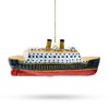 Titanic Ship Blown Glass Christmas Ornament