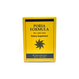 Poria Formula - Wu Ling San Herbal Supplement Helps Promote The Urinary System and Strengthens The Spleen 60 Tablets 500mg/each Made in USA