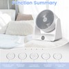 HomBreez 10" Desk Air Circulator Fan with Remote, 90° +90°