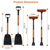 iMounTEK Extendable Ice Scraper and Snow Shovel for Car, 5-in-1