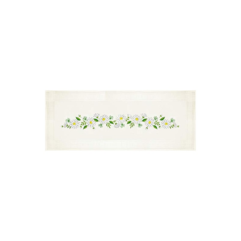 Embroidery Kit Daisies, Table Runner Set for Embroidery, Summer Embroidery